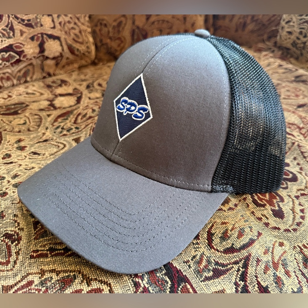 Superior Pipeline Services SPS Trucker Hat Black Gray Adjustable Snapback